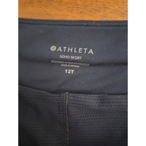 Athleta Soho Skort Women's Size 12T Navy Blue Athleta Athleisure - Picture 5 of 9